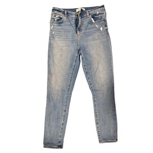 Abercrombie & Fitch‎ Super Skinny Ankle High Rise Distressed Blue Jeans 28 6R